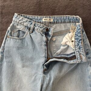 Rollas High Rise Loose Straight Jeans